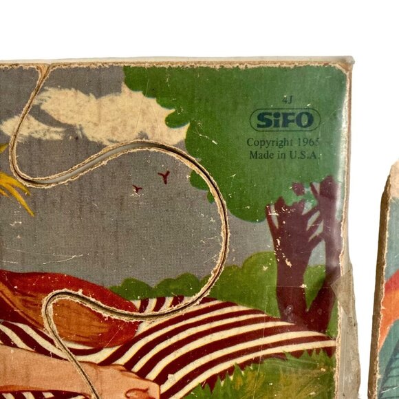 Lot 2 Vintage 1965 SIFO Tray Puzzles Nursery Rhyme - Picture 3 of 5